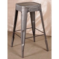 Industrial & vintage iron metal bar stool