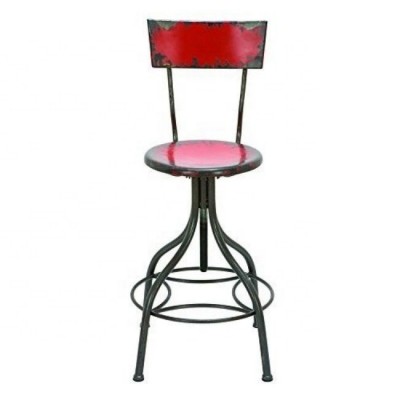 Industrial & vintage painted distressed Iron metal antique Bar Chair Modern Stools